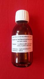 Flacon d'extrait de brou vert de noix noire bio 125 ml